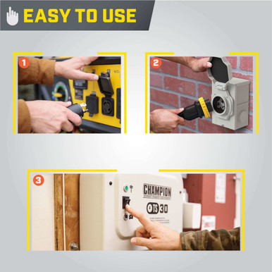 50-Amp Champion Manual Transfer Switch for Generator | Norwall