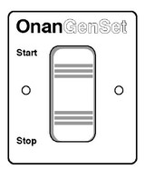 Onan Generator Remote Start Stop Switch for Gasoline / LPG Onan RV Generators