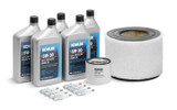 Kohler Maintenance Kit GM83718 for 48kW RCL Standby Generators includes Kohler100% Synthetic Oil, Spark Plugs, Air Filter with pre-filter, and oil filter.