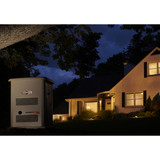 A home during an outage with power restored by a 10kW Briggs and Stratton Generator with 200 Amp ATS