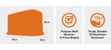 Generac 22kW Generator G-Force engine maximizes breather for increased fuel efficiency