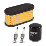 Champion 14kW Maintenance Kit featuring 2 spark plugs, air filter, and oil filter. Fits 14kW Models with serial numbers greater than 17JUL0500540.