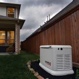Generac Guardian Backyard installation 18-inches from a fence.