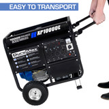 Easy to Transport the XP10000E Electric Start with Fold-Down Handles and Never-Flat Wheels