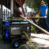 Jobsite power for multiple tools from the XP10000EH Portable Generator from DuroMax