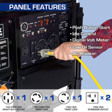 DuroMax 13000 Watt Generator Panel with Controls and Outlets XP13000E