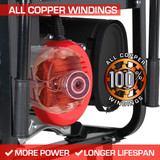 DuroMax Generator All Copper Windings for More Power and a Long Life