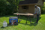 Backyard DIY Project using the Westinghouse 7500 Watt Dual Fuel Generator to Power Tools While Running on Propane
