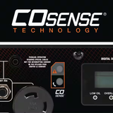 COSense Technology Automatically Shuts Down the Generator when it detects Carbon Monoxide. Never Run Indoors.