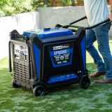 With Front and Back Folding Handles and Four Wheels, the Largest Inverter Generator is Easy to Move and Position.