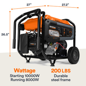 Generac GP8000E Portable Generator | Norwall PowerSystems