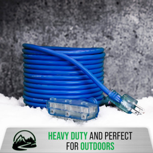 DuroMax 12 Gauge 25 Ft Power Cord Lighted Outlet | Norwall