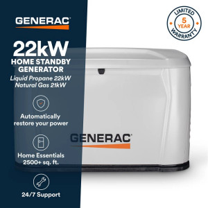 NEW Generac Next Gen 22kW Generator + 200A Transfer Switch