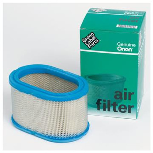 Air Filter 140-2105
Green Label Parts air filters are designed with a special foam pre-cleaner, for use specifically in Cummins Onan RV Generators. Other manufacturers' air filters may contain a lighter density filter paper and the sealing surfaces may get brittle and crack over time, allowing dirty air into the engine intake system. Over time, it only takes about a thimbleful of dirt to wear out piston rings and cylinders. Please refer to your Operators Manual for specific maintenance intervals.

Fits Onan Generator Models: KVD (Spec A-C)