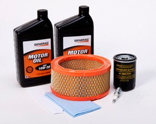 Generac Preventative Maintenance Kit with 5W30 Oil for 410cc 8kW Pre-2008