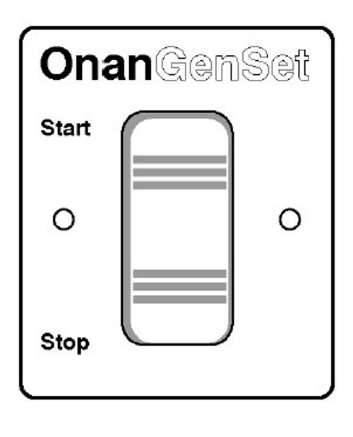 Onan Generator Remote Start Stop Switch for Gasoline / LPG Onan RV Generators