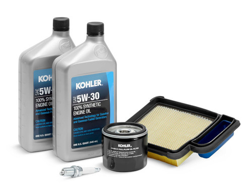 Kohler Maintenance Kit GM90365 for 8RESV(L) Generators with Kohler Synthetic Oil, Spark Plug, Air Filter, and Oil Filter