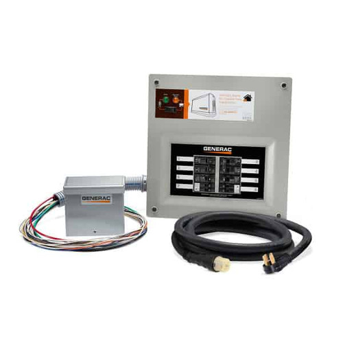 Generac HomeLink 50 Amp Manual Transfer Switch Kit can be upgraded later for use with a Generac Home standby generator.