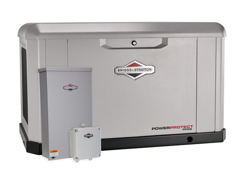 Briggs and Stratton 17kW Standby Generator with 200 Amp Transfer Switch with Amply Power Management Gateway.