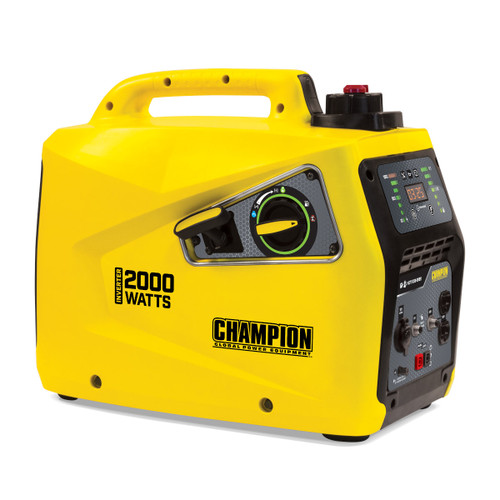 The Champion 2000-Watt Inverter Generator. Perfect for Camping, RVing, Tailgating, or Anywhere You Need Power