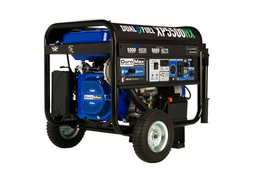 DuroMax 4500 Watt / 5500 Watt Max Dual Fuel Portable Generator Auto CO Shutdown