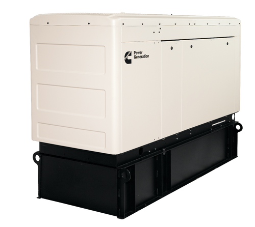 Cummins C50D6 50kW Diesel Generator Preconfigured, 24-Hour Fuel Tank, Sound Level 1 Enclosure, Sandstone Finish