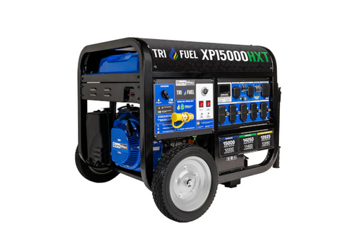 DuroMax XP15000HXT Tri Fuel Generator 15000 Max Watts 12000 Running Watts