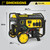 Overall Dimensions of the Champion 3500 Watt Generator with Wheels on and Handle Folded Down