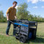 Westinghouse WGen12000DFc 12000 Watt Dual Fuel Generator is equipped with never-flat wheels and extending handles for easy and fast placement wherever you need power from the