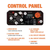 The Generac IQ3500 Control Panel Numbered Annotations for Clarity