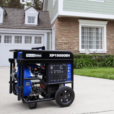DuroMax XP15000EH 12000 Watt Generator Dual Fuel Carbon Monoxide Shutdown Electric Start.