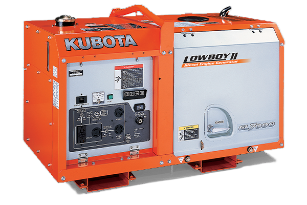 Kubota Lowboy GL7000 7kW Portable Diesel Generator