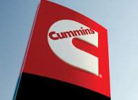 Cummins Sign Displaying Logo