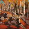 Tom Thomson: The Birch Grove, Autumn 1000-Piece Jigsaw Puzzle - Pomegranate