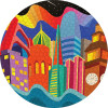 Jordan Herren: City Vibes 500-Piece Circular Jigsaw Puzzle