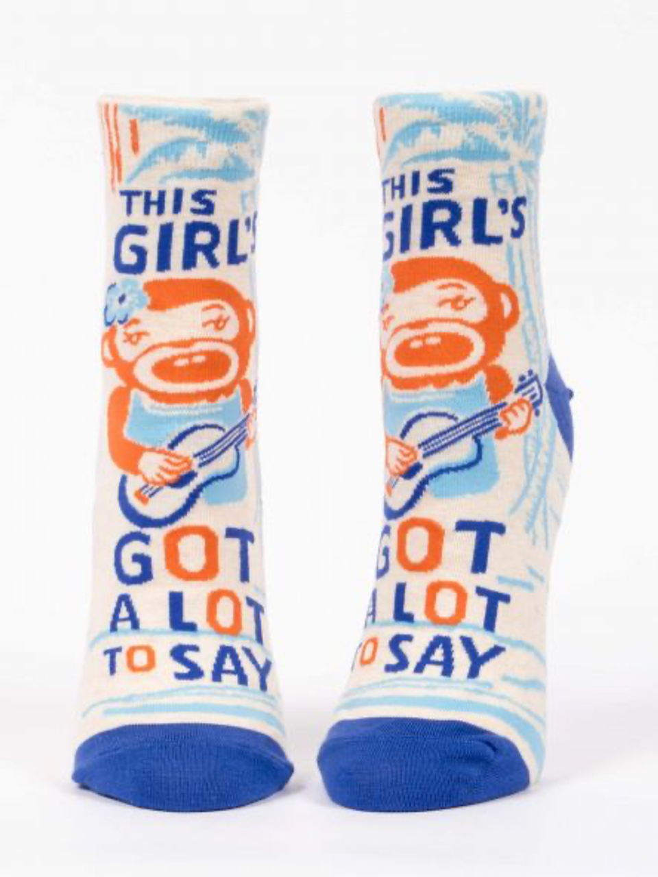 Girl's Got A Lot To Say - Women's Ankle Socks