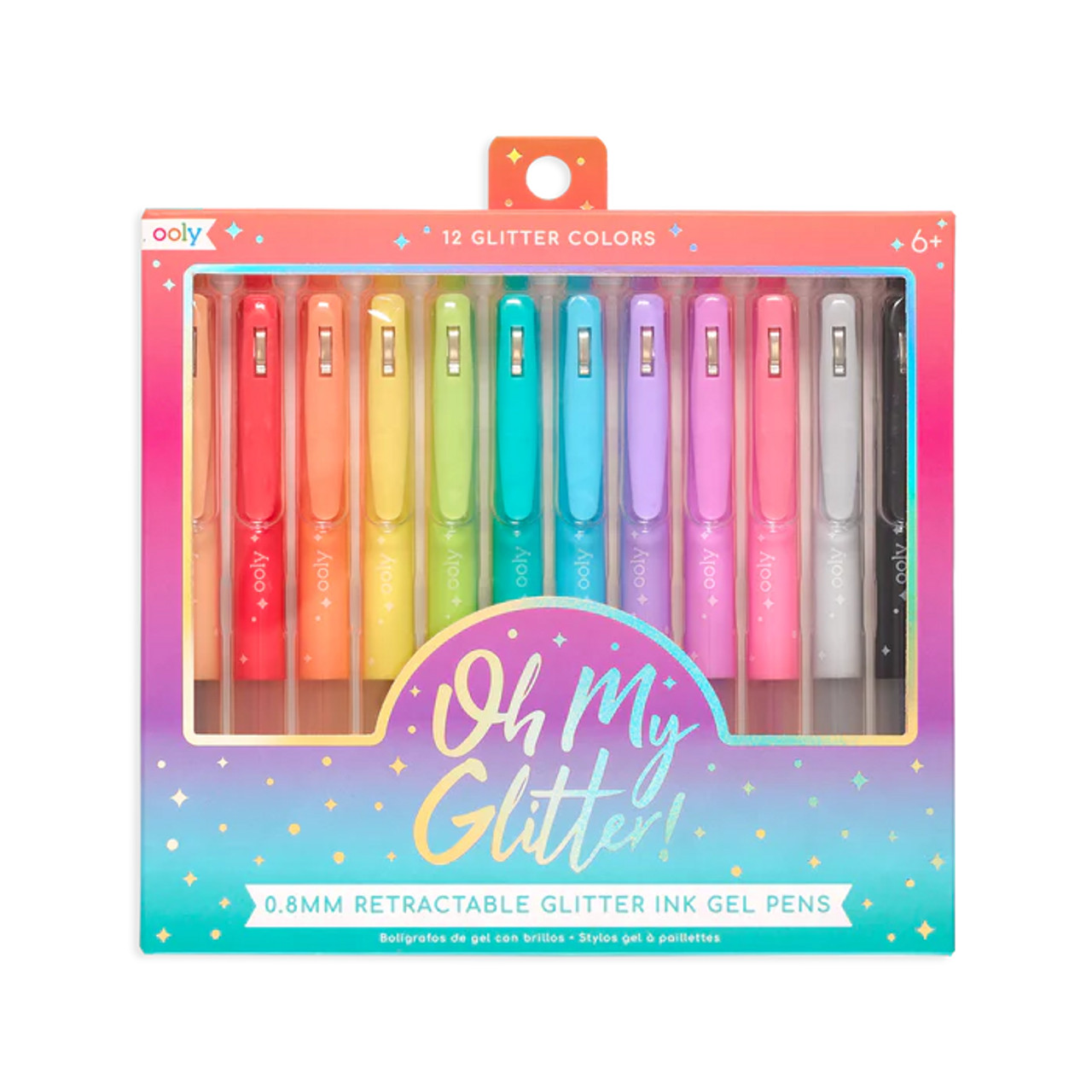 12 Piece Glitter Gel Pen Set