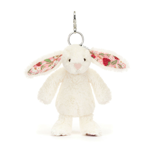 Blossom Cream Bunny 'Berry' Bag Charm - JELLYCAT - Where'd You Get