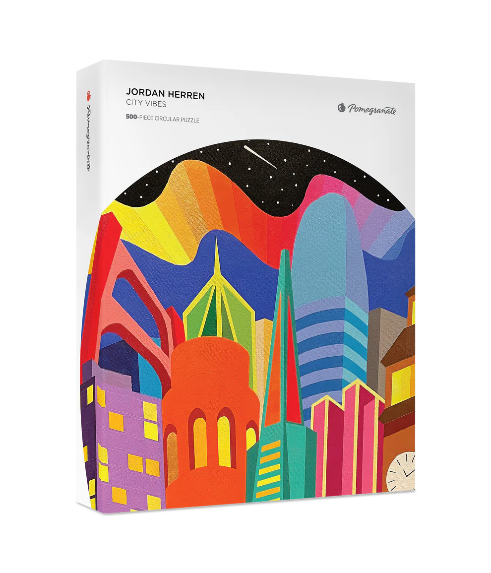 Jordan Herren: City Vibes 500-Piece Circular Jigsaw Puzzle