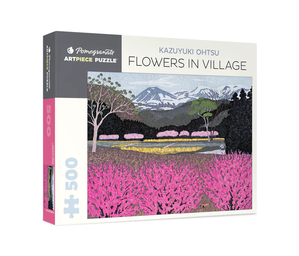 Kazuyuki Ohtsu: Flowers in Village 500-piece Jigsaw Puzzle