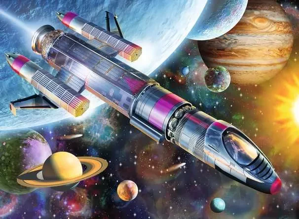 Children's puzzle 100 XXL pieces - Mission in Space