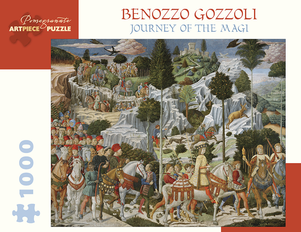 Benozzo Gozzoli: Journey of the Magi 1000-Piece Jigsaw Puzzle