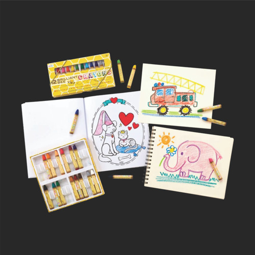 brilliant bee crayons - 12 pack