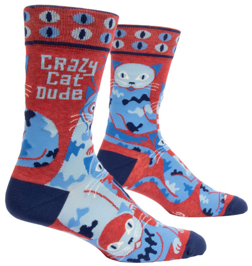 Crazy Cat Dude - Men's Crew