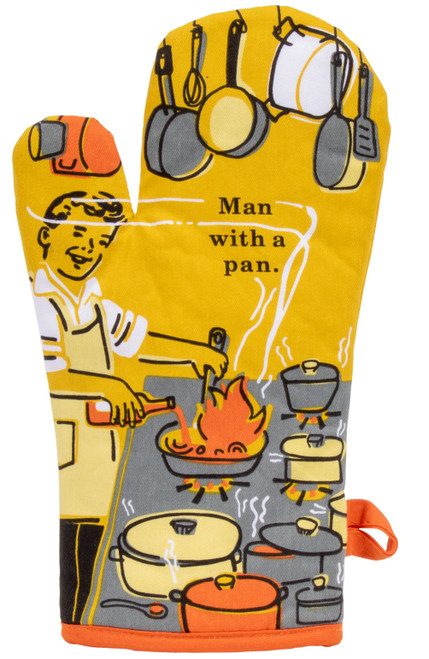 Man With a Pan - Oven Mitt