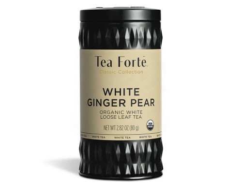 LOOSE LEAF TEA CANISTERS WHITE GINGER PEAR - TEA FORTE