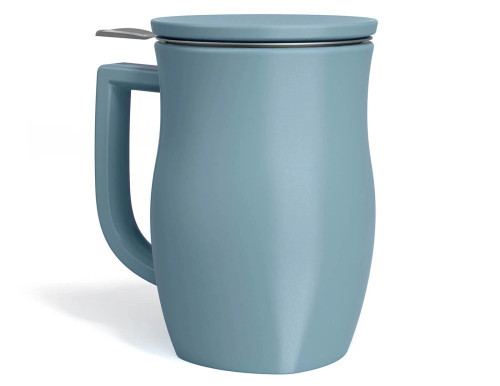 FIORE STEEPING CUP WITH INFUSER STONE BLUE - TEA FORTE