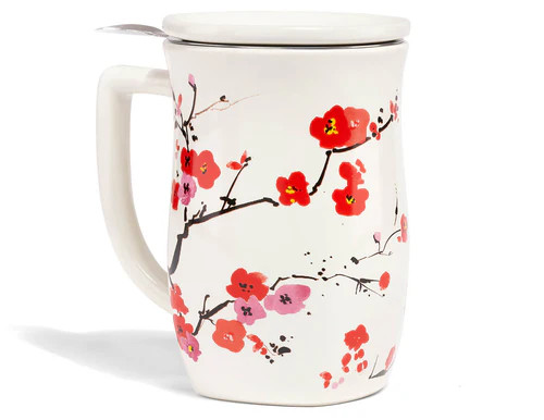 FIORE STEEPING CUP WITH INFUSER SAKURA - TEA FORTE
