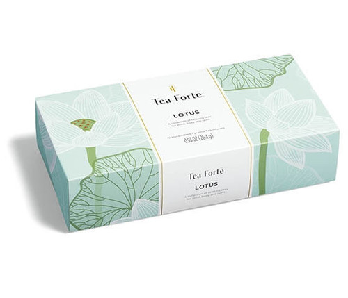 Lotus Petite Presentation Box of Organic Pyramid Tea Bags 