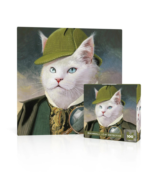 Snowball - Cat Detective Mini 100PC Snowball - Cat Detective Mini 100PC
